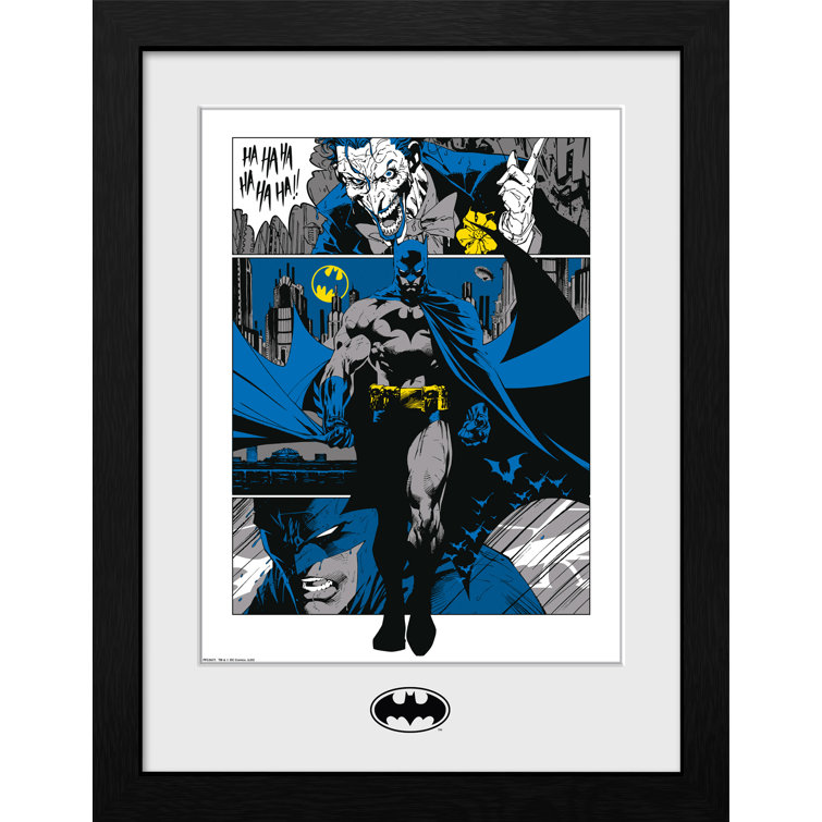 Happy Larry DC Comics Batman Panels Picture Frame Art Prints on Paper